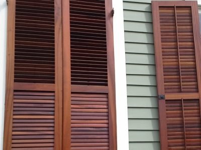 Interior and Exterior Wood Shutters
